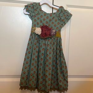 Mustard pie dress - size 7